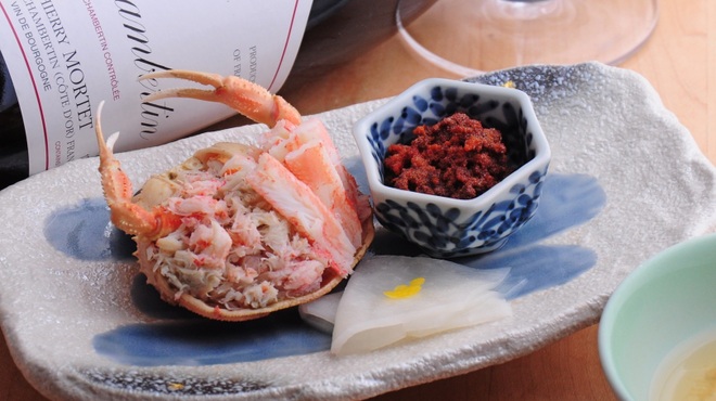 日本料理 まめ福 - 料理写真:セコガニの酢の物（12月末まで）