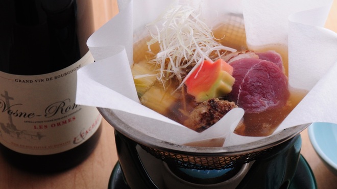 日本料理 まめ福 - 料理写真:合鴨と団子の小鍋