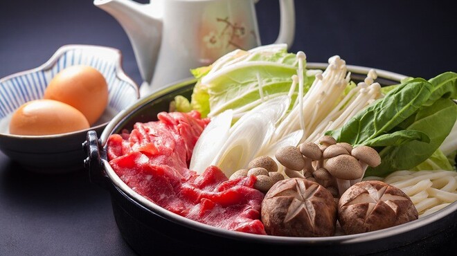 Agu Shabu Shabu Miruku Onna Sommanza Ten - 料理写真:和牛すき焼き　￥6.000~