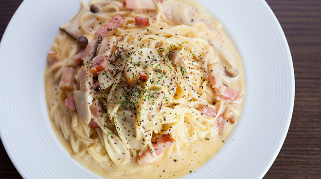 彩波 - メイン写真:和風カルボナーラ