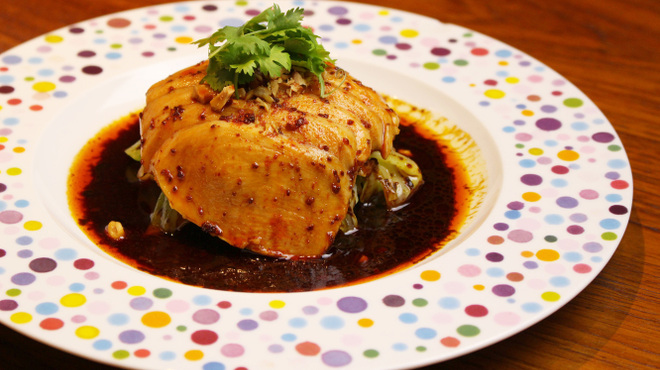 ＮＩＨＩＲＯ - 料理写真:低温調理して仕上げたよだれ鷄