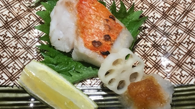心斎橋 鮨 おか崎 - その他写真:金目の焼物