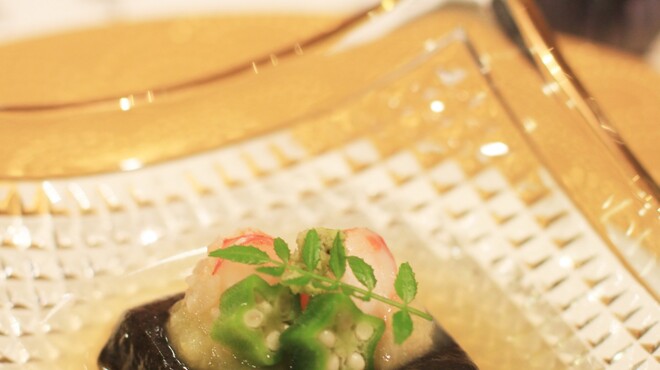 料理や 森川 - 料理写真:黒ゴマ豆腐