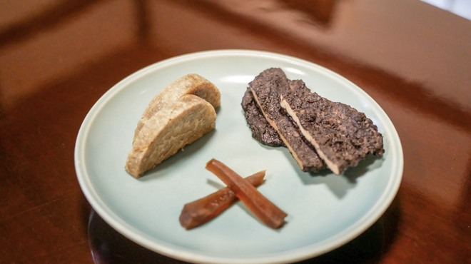 美榮 - 料理写真:☆田芋の唐揚げ、ミヌダル、大根の漬物