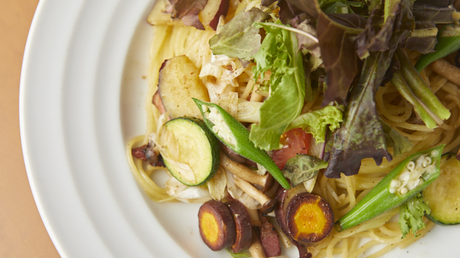 今日和 - 料理写真:たっぷり千葉野菜の塩味スパゲティ