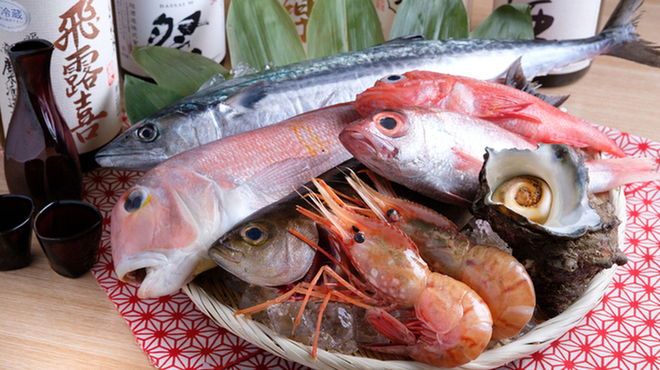 海鮮原始焼 ろば炭魚 - メイン写真: