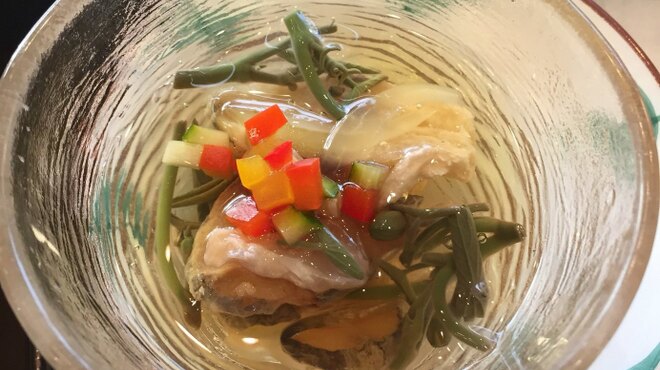 パサージュ 琴海 - 料理写真:[小鉢]
  鯵の南蛮漬け土佐酢ジュレ掛け