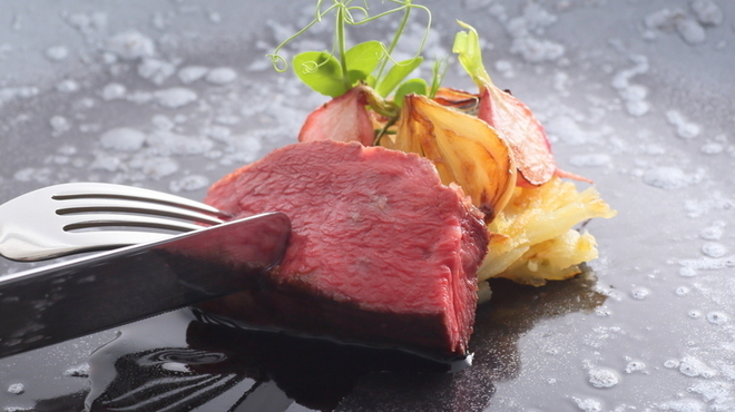 Ristorante 迫 - 料理写真:なにわ黒牛、ヴィーノコット