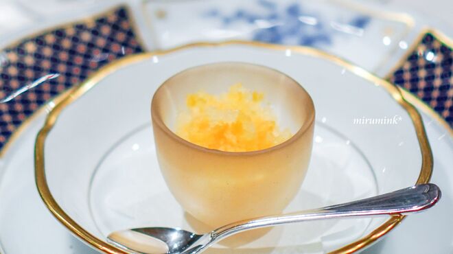 仏蘭西料理　N - 料理写真:蜜柑の氷菓