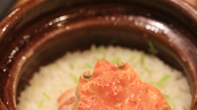 馳走菴 ひじり - 料理写真:せいこがにのご飯　のこっても持って帰れません