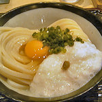 うどん 丸香 - 月見山（月見＋山かけ）