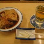大はし - 「豆腐のみ」と焼酎梅割り
