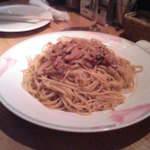 Uottoria TOSCANA - きのことベーコンのしょうゆ味スパゲッティ