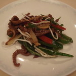 銀座楼蘭 - 牛肉とピーマンの細切り炒め