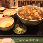 味奈登庵 - カレー南蛮そば 大盛り＋玉子♡