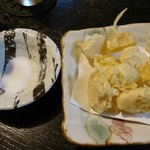 よっちゃん家 - ニンニクの天ぷら