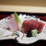 銀座 しのはら - 淡路の鯛　大間の鮪