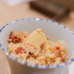 うを徳 - せこ蟹（がに）釜飯（かまめし）、笋（たけのこ）