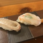 ふく鮨 - えんがわ　ボタン海老