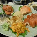 大衆料理　川治 - 刺身の盛り合わせ