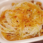 すき家 - 白髪ねぎ牛丼旨塩ダレ アップ