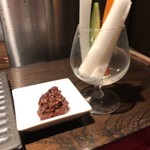 焼き鳥 とりら - スティックサラダ鶏肉ソボロ味噌