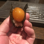 焼き鳥 とりら - キンカン醤油漬け海苔巻き