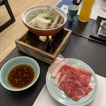 料亭 茜月 - 鍋物 国産牛しゃぶしゃぶ