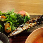 メインディッシュのさんま