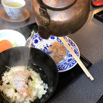 瓔珞 - 松花堂コースの鯛茶漬け