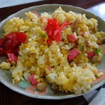 いずみ食堂 - 半チャーハンは福神漬け＆紅ショウガ