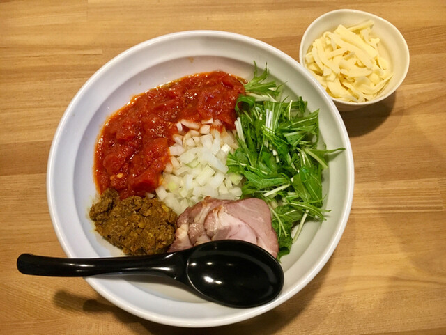 トマカレまぜそば チーズ トッピング By ハックルベリー フィン つけめん まぜそば むじゃき つくば ラーメン 食べログ トマカレまぜそば チーズ トッピング By ハックルベリー フィン つけめん まぜそば むじゃき つくば ラーメン 食べログ