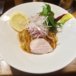 麺庵 小島流 - 「アンチョビバターとボッタルガの和えそば」900円（麺屋 六感堂コラボ）