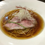 麺庵 小島流 - 秋田比内地鶏（雌）100%の清湯（「串揚げ 穂卓 × 麺庵 小島流」3000円）