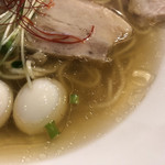 麺庵 小島流 - 無化調の焼アゴ＆鶏と水のスープ