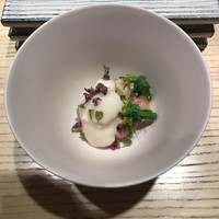 鮨 巳之七 - 岡山のタイラギ、赤貝ヒモ、糸島の菜の花、日本吟醸の酒粕！