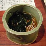 極ダイニング清水 - ☆お通し「蕎麦」