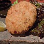 極ダイニング清水 - ☆デカ～い！野菜のコロッケ