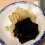 鶏割烹 鳥匠 - 白菜と塩昆布