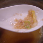 麺処 三鈷峰 - 海老つけ麺のつけダレの底には・・（Ｈ２３．１０）