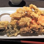 蕎麦屋 にこら - 季節野菜の天ぷらそばの天ぷら