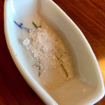 慈久庵 - 天ぷらの塩(何処の塩か失念)