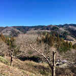 慈久庵 - 雲ひとつない常陸太田の山と空
