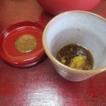 わき水 - 左じゅうねん味噌・右大根おろし