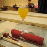 人形町 やま田 - シャンパンにりんごジュース割り