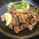 おぶりがーど - 砂ずりにんにく炒め￥５３０