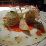 ル・コントワール・デュ・グー - ●手長えびとホタテのタルタル