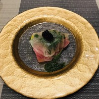トラットリア イル レガーロ - 寒ブリのカルパッチョキャビアのせ
