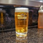 赤鶏炭焼 大安 - ☆生ビール 590円