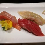 秀徳 - 金目鯛、まぐろ、クエの昆布〆